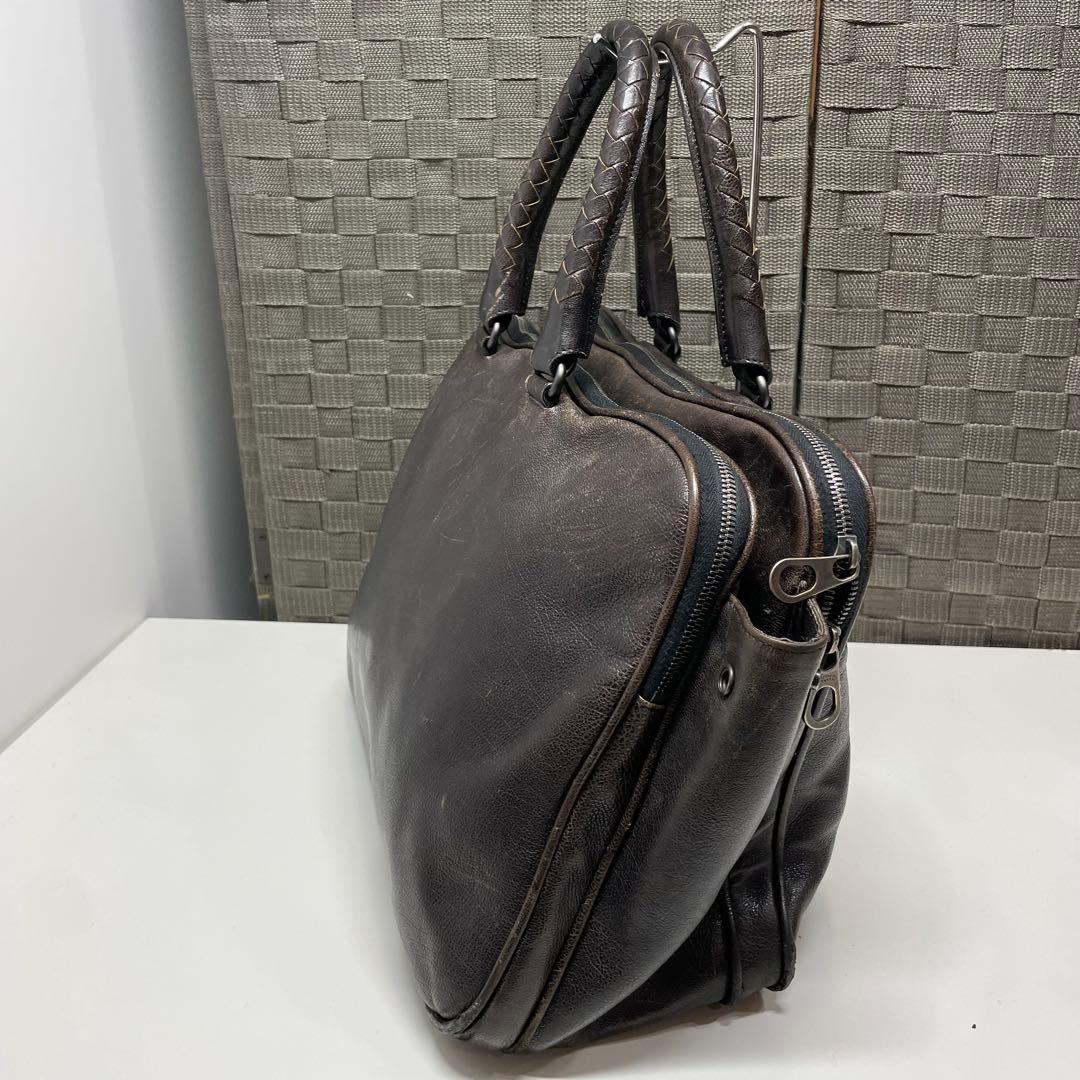 H*a様 BOTTEGA VENETA レザー ビジネスバッグ ブラウン