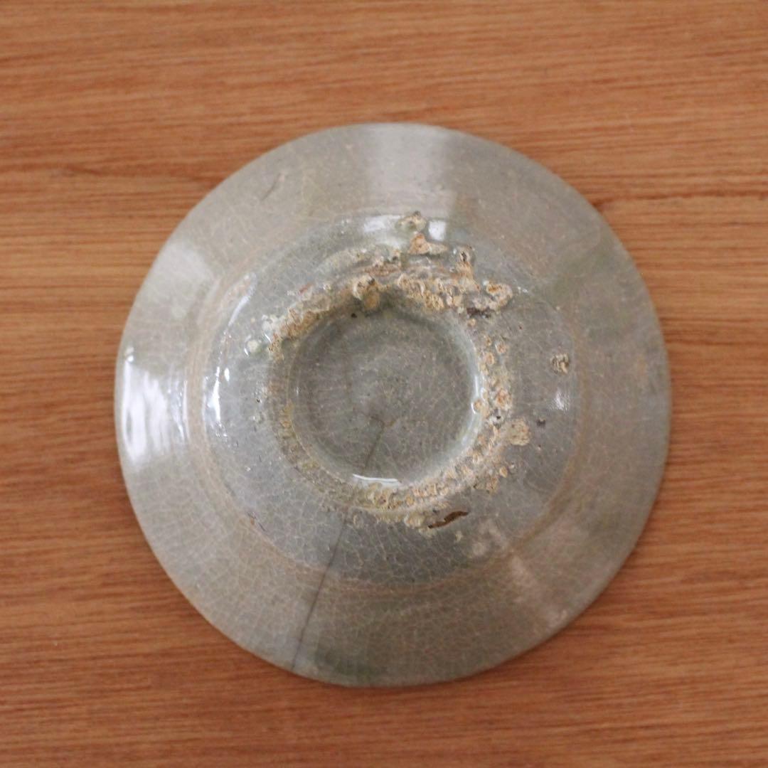 高麗青磁の小皿　骨董　古道具