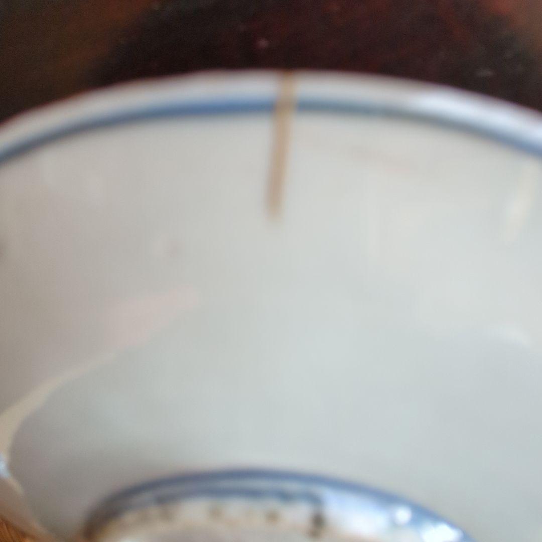 青い馬の絵柄の陶器皿　古染付　馬の絵柄　午年