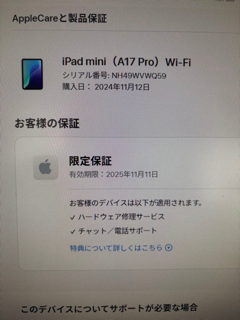 加藤さま 新品未開封 iPad mini 128GB Wi-Fi スターライト