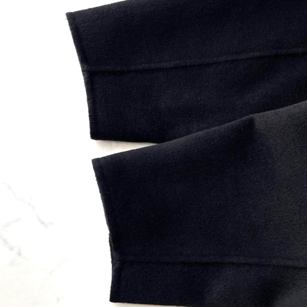 アンプーファム unpeu femme チェスターコート ウール ブラック F