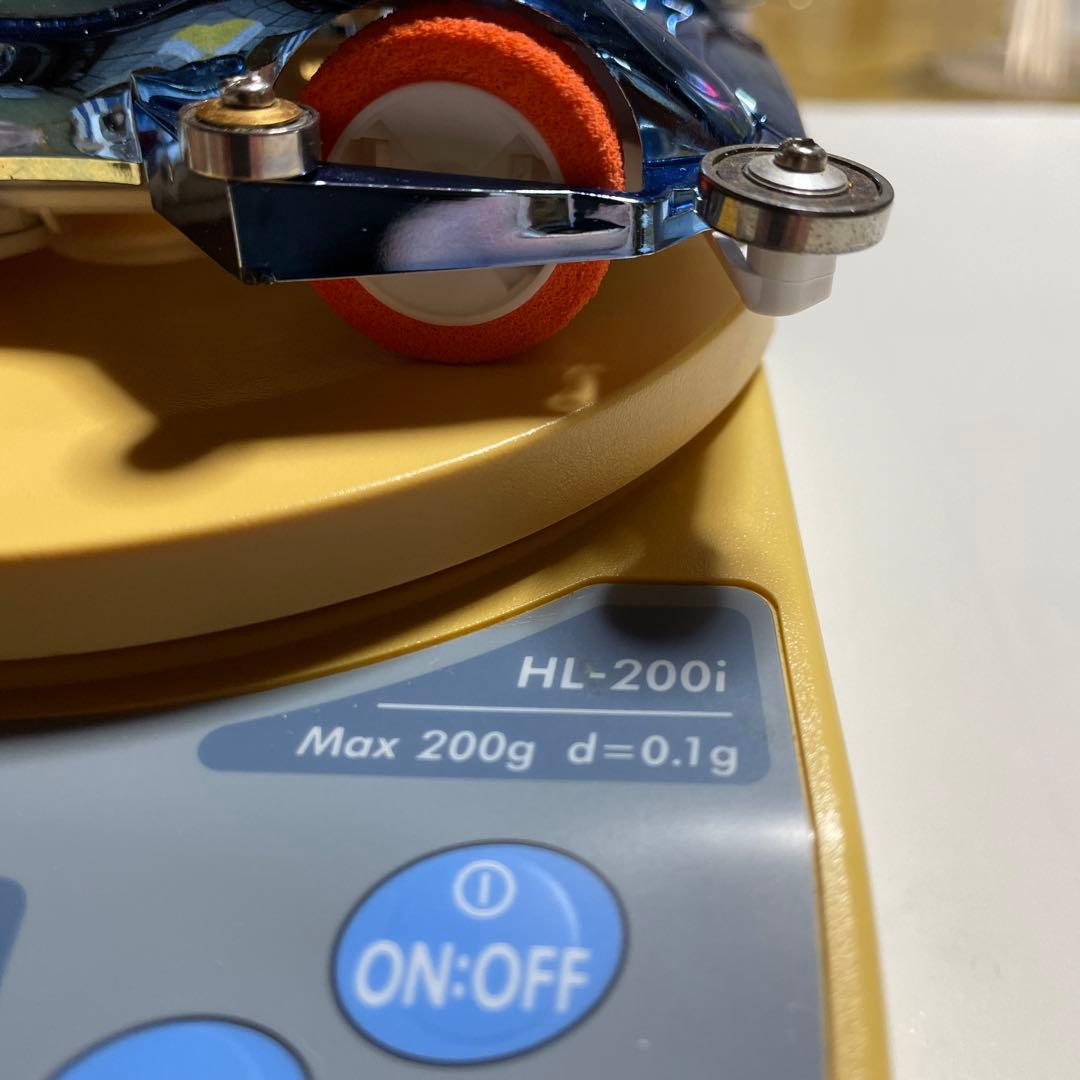 ミニ四駆　スピンアックスブルーメッキボディー