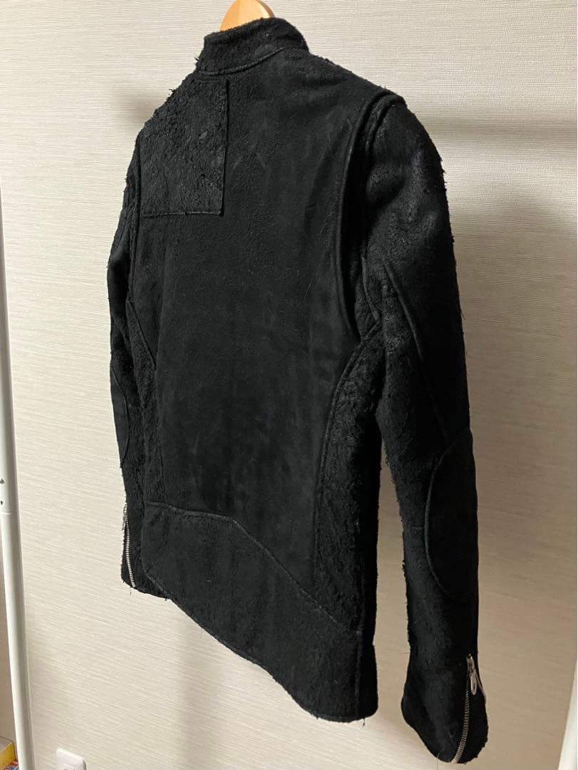 BACKBONEスエードシングルライダースジャケット北原哲夫バックボーンレザー