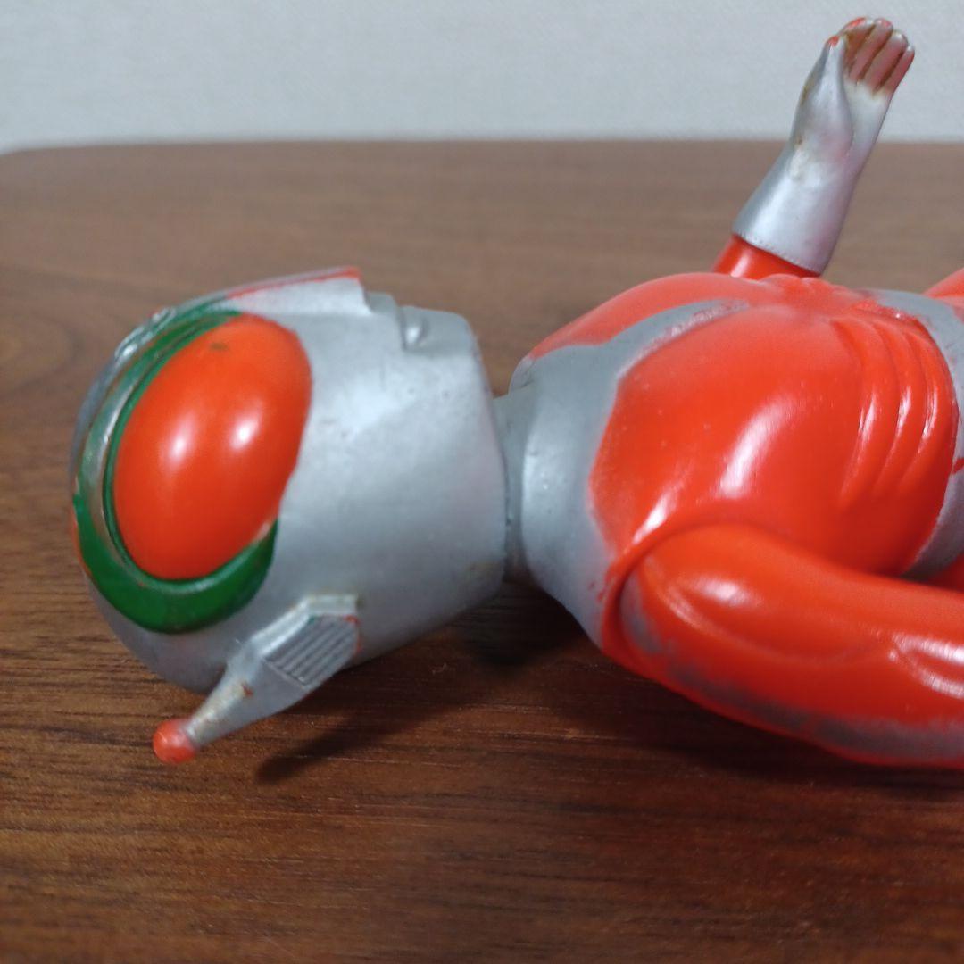 当時ものポピー製「ファイヤーマン」朱赤の超希少ソフビフィギュア