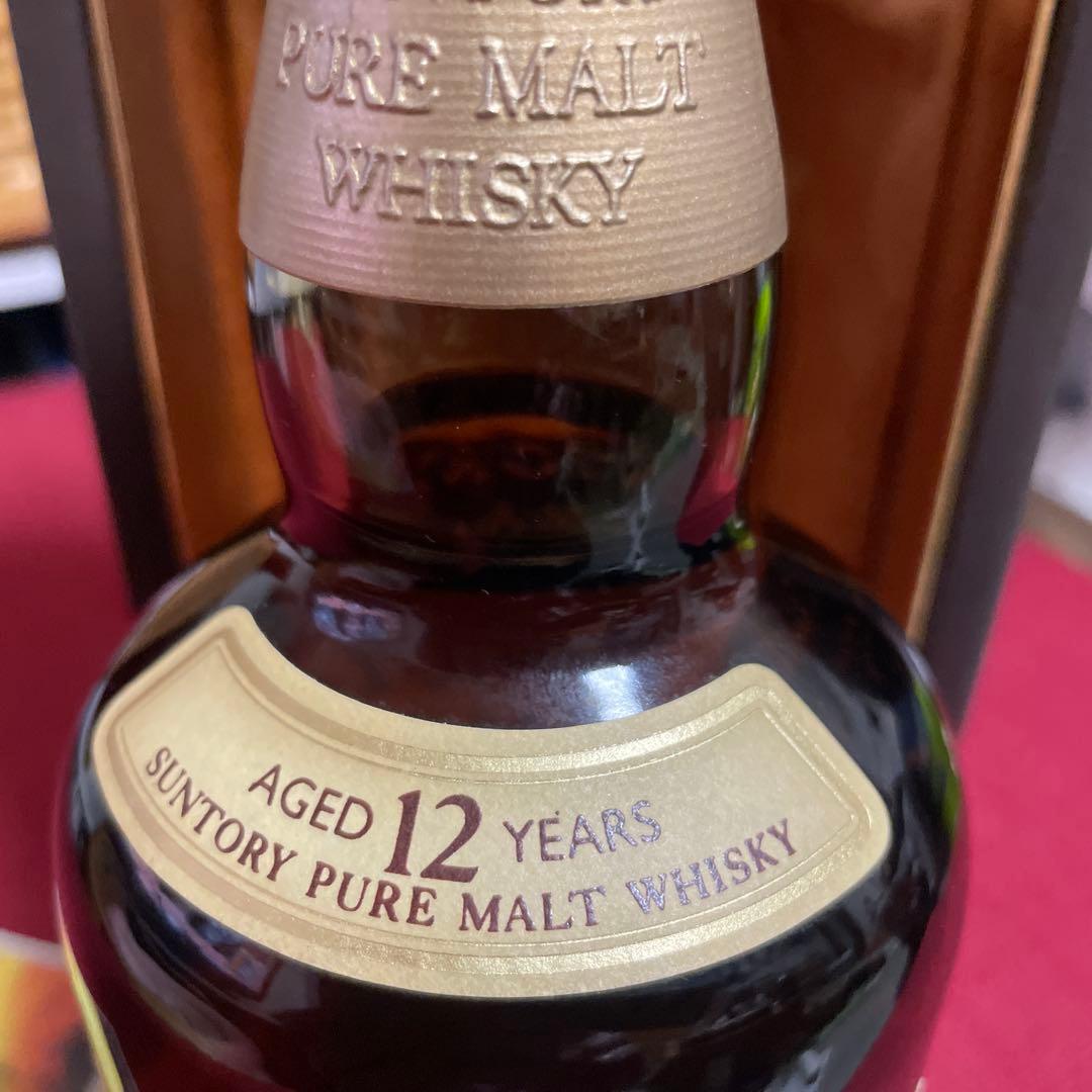 旧ラベル　山崎 12年 ピュアモルト ウイスキー 750mL サントリー