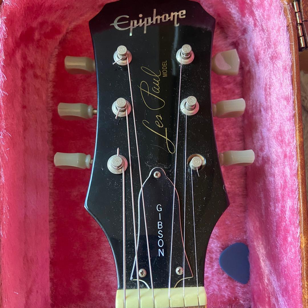 エピフォン　レスポール　スタンダードモデル　ギブソン　エレキギター　ケース付き