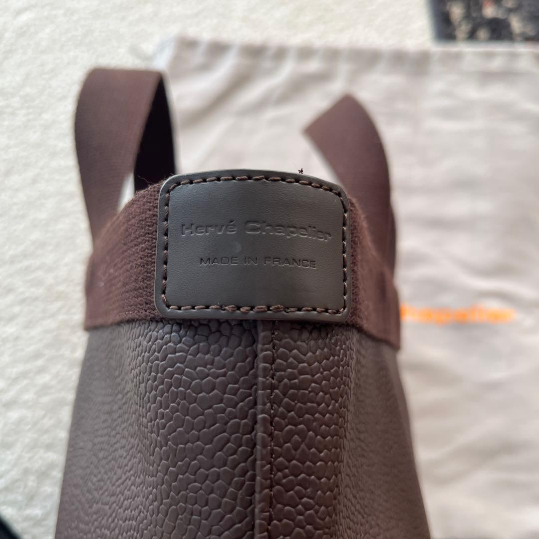 値下げ！Hervé Chapelier ハンドバッグ　モカX モカ704GP