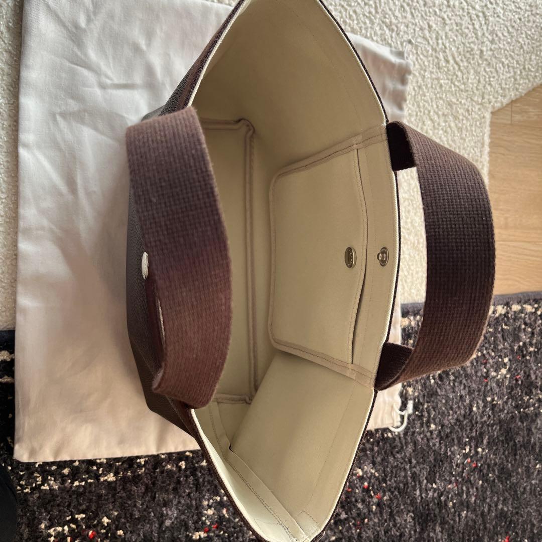 値下げ！Hervé Chapelier ハンドバッグ　モカX モカ704GP