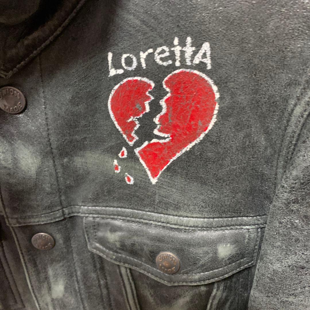 ゴートレザーWネームJHONS HOSU ROCK