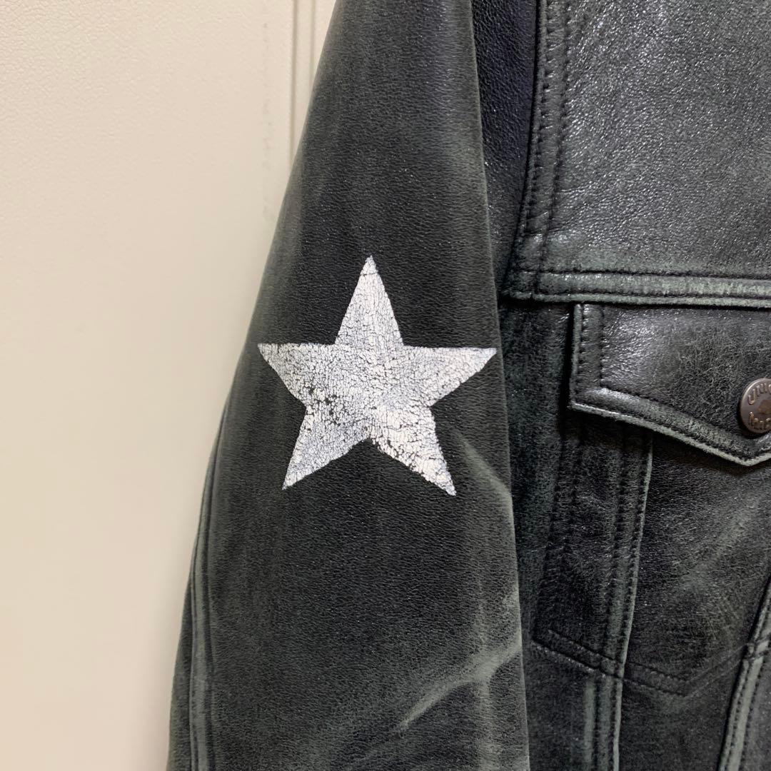 ゴートレザーWネームJHONS HOSU ROCK