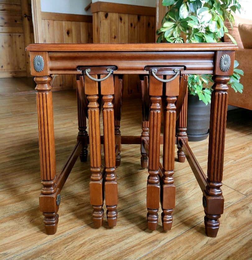 北欧　折り畳み　アンティーク　ゲートレッグテーブルセット　イギリス製　希少