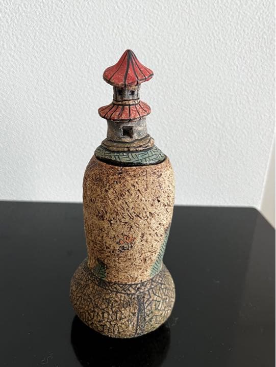 脇山さとみ　オブジェ　花器　「塔」　茶道具