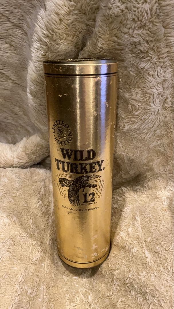 s*e様 WILD TURKEY 12年 750ml 金筒入り　未開封