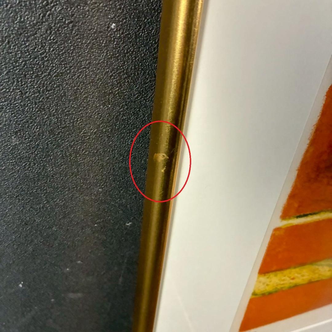 コロン V.Collomb「紅茶わかしとひなげし」リトグラフ 直筆サイン入り