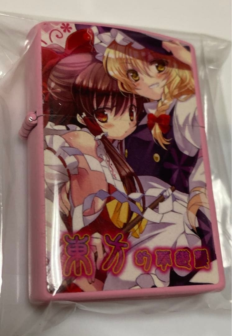 東方project 霊夢　魔理沙　zippo風　オイルライター　CT24