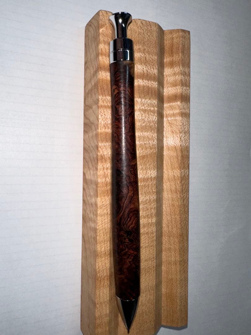 こぶた工房　シャープペンシル　ローズウッド瘤杢極上　0.5mm 節修正あり