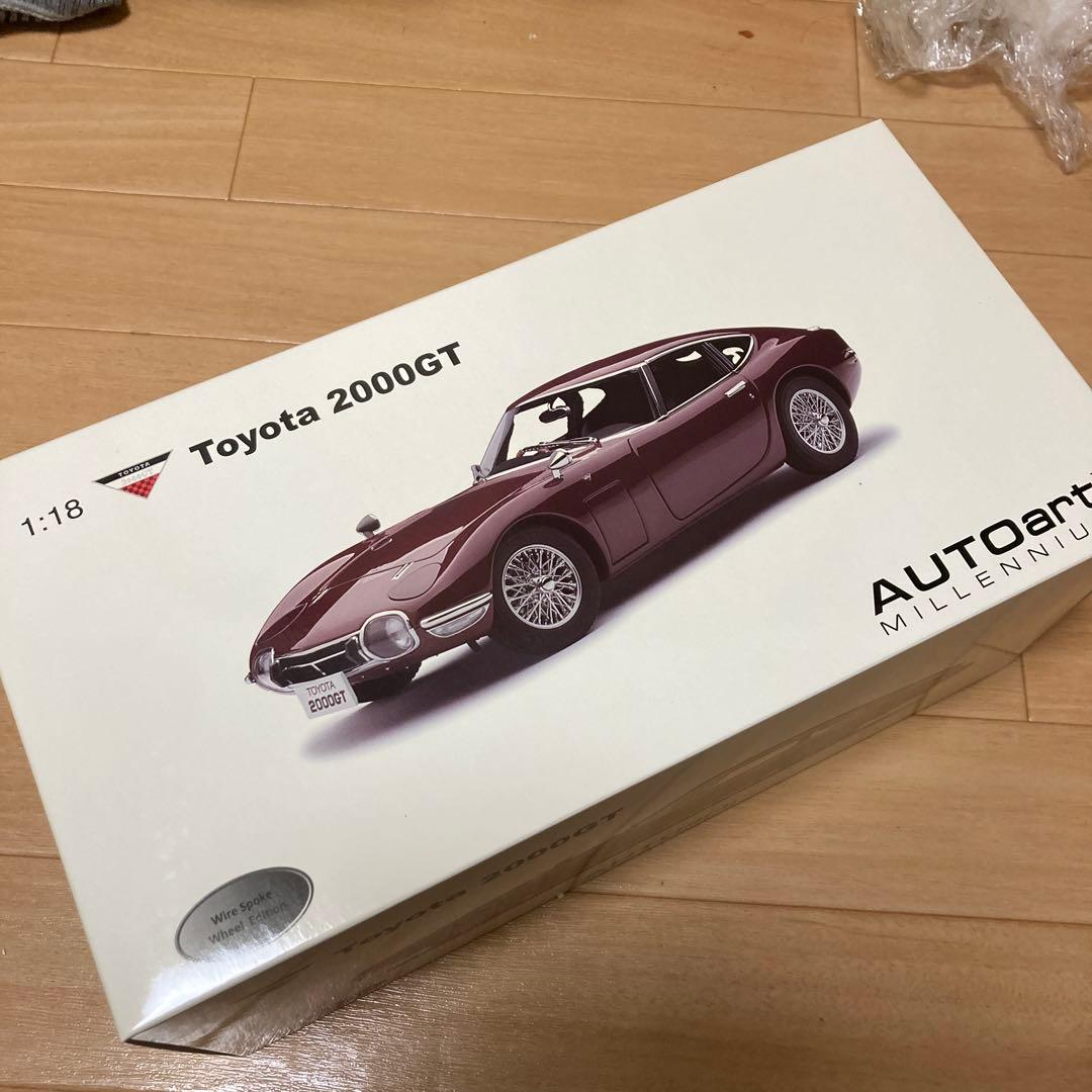 TOYOTA 2000GT バーガンディ 1/18 ミニカー