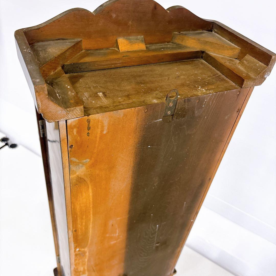 動作品 精工舎 宮型 壁掛け時計 柱時計 ロングタイプ 昭和レトロ・アンティーク