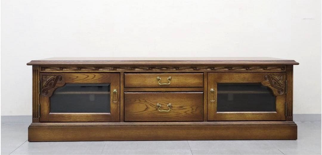 23万旭川家具 加藤木工 テレビボード 無垢材 TVボード