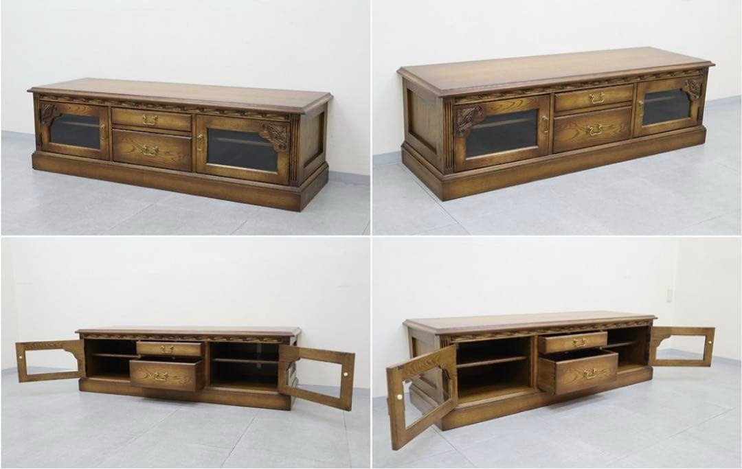 23万旭川家具 加藤木工 テレビボード 無垢材 TVボード