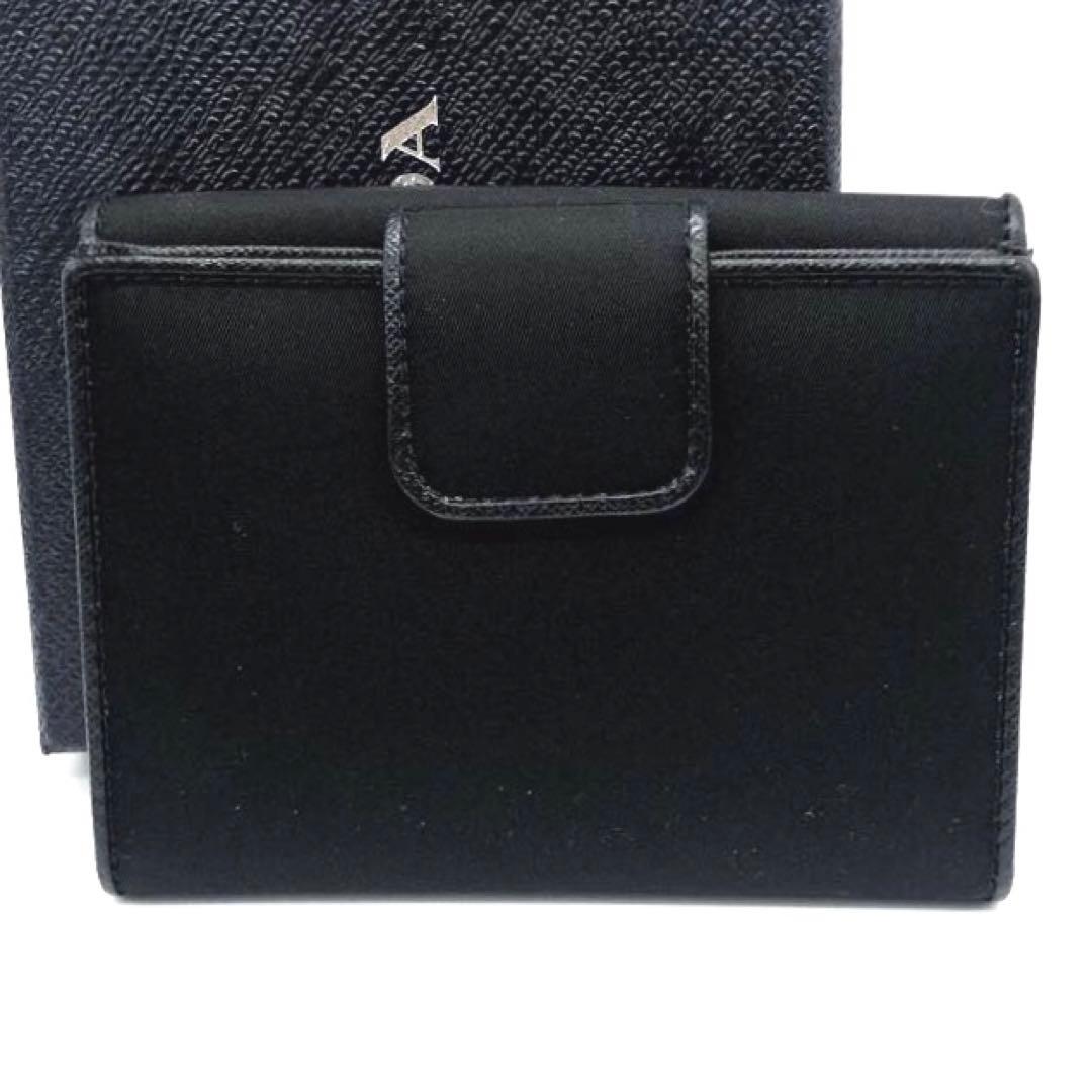 未使用✨プラダ 2つ折り財布 ナイロン　ブラック　1MH523
