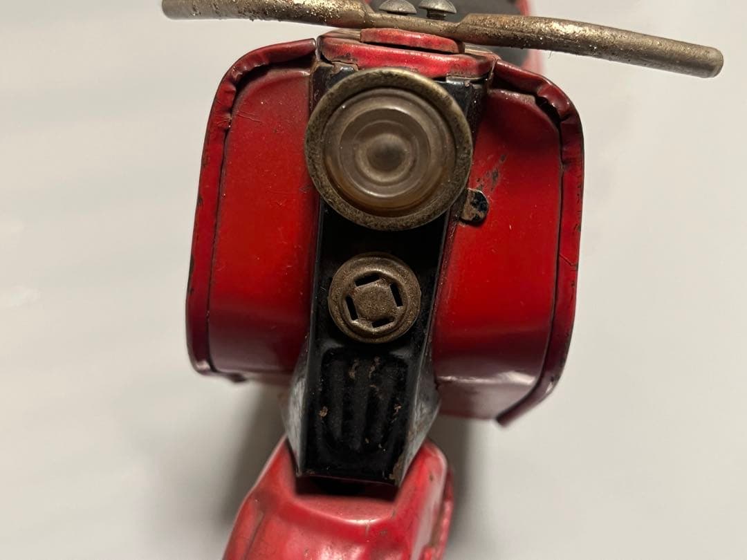 ブリキ のスクーター、旧バンダイのシルバーピジョン、ビンテージ