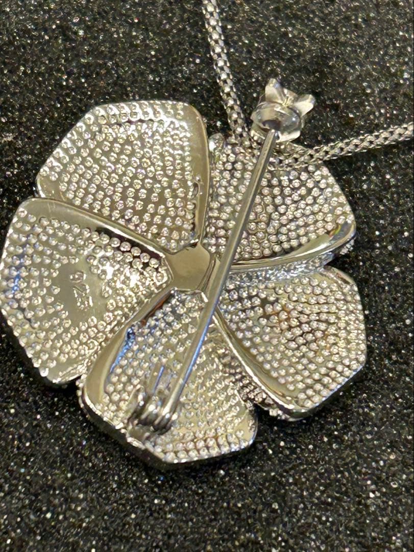 ハートちゃん❣️ミステリーセッティングルビーブローチ