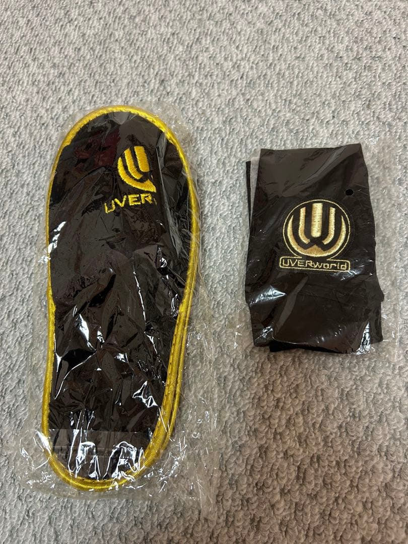 [未開封]UVERworld グローブ スリッパ リストバンド