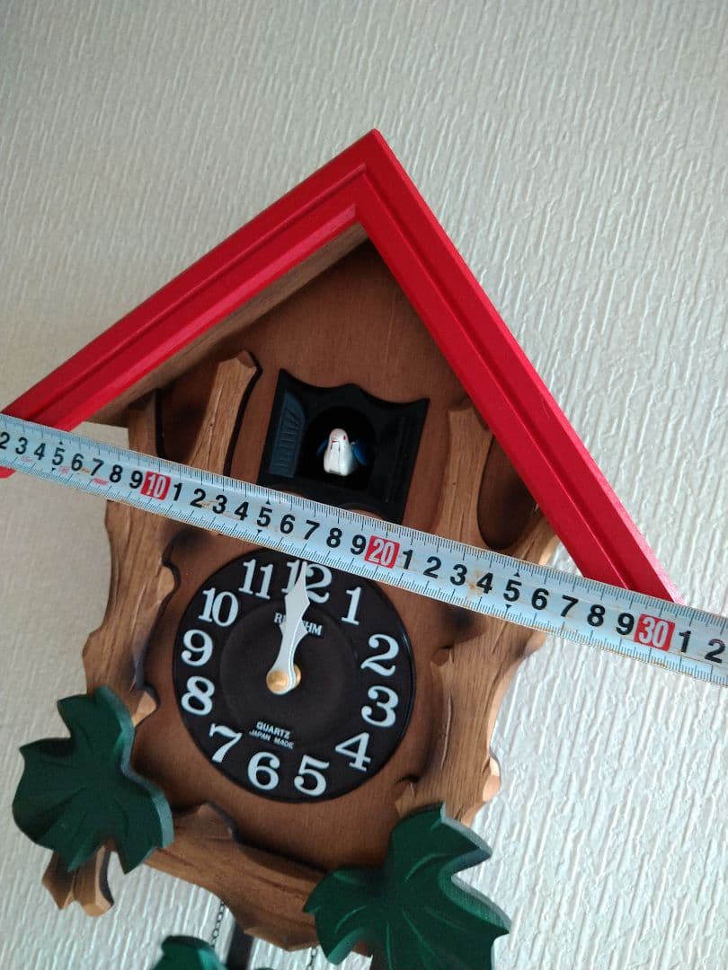 RHYTHM　鳩時計　カッコーメルビル　木製 掛時計