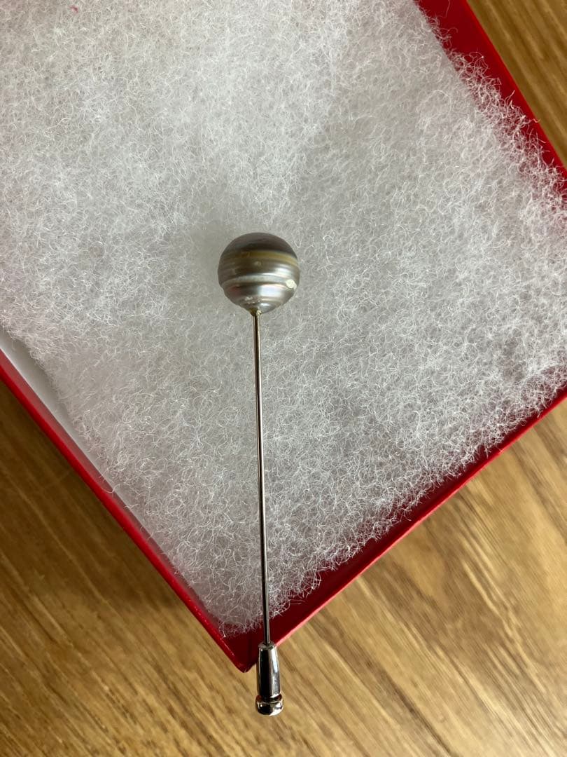 シンプルなピンブローチ　K14 WG