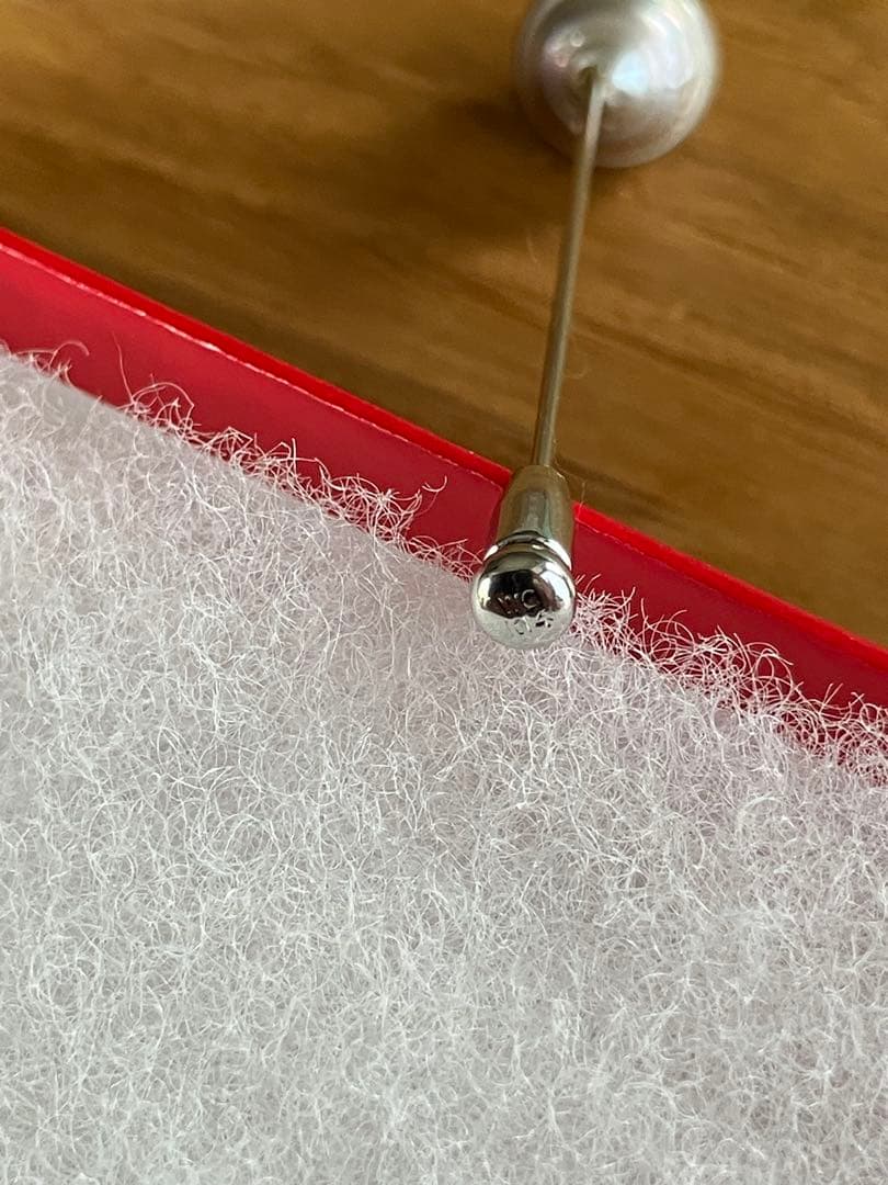 シンプルなピンブローチ　K14 WG