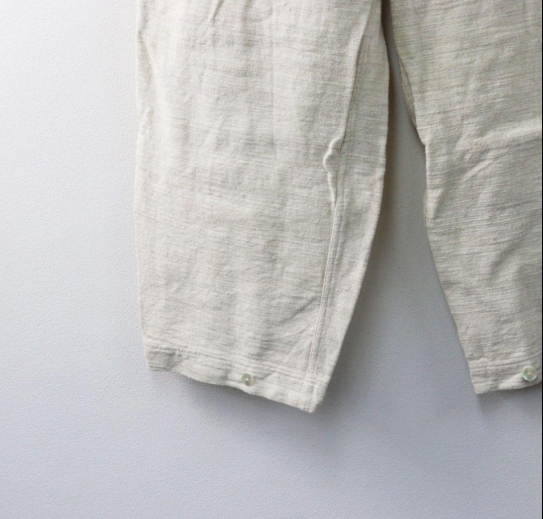 うさとの服　生成り　ワイドパンツ