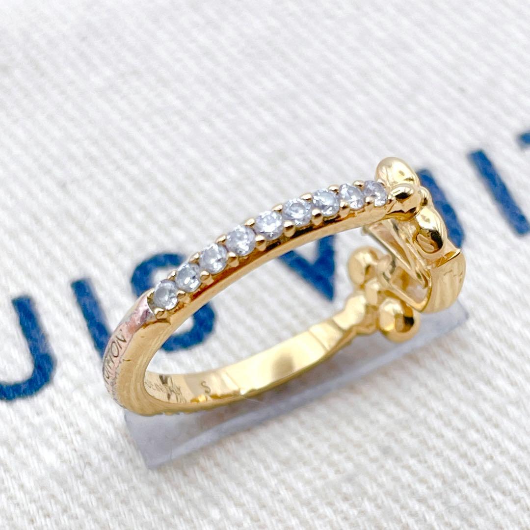 LOUIS VUITTON アイコニック　リング　ラインストーン　10号