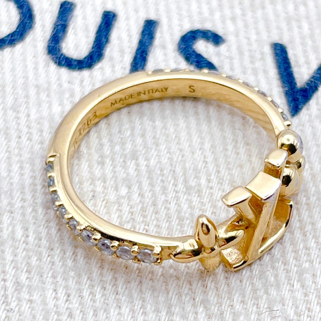 LOUIS VUITTON アイコニック　リング　ラインストーン　10号