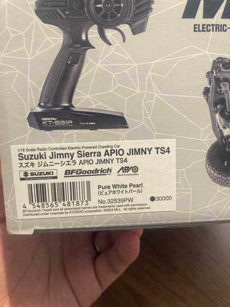 京商 ミニッツ4×4 APIO JIMNY TS4 ピュアホワイトパール