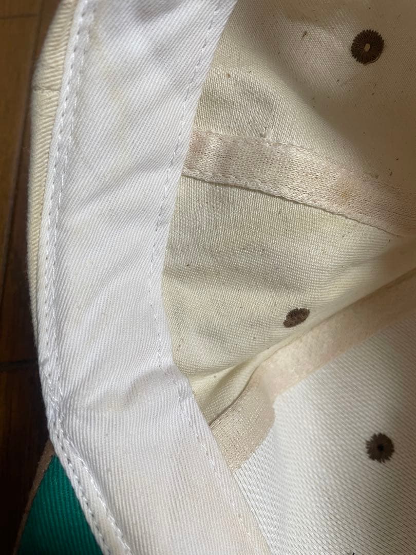 m.stockビンテージ　SONY MUSIC 生成り　キャップ