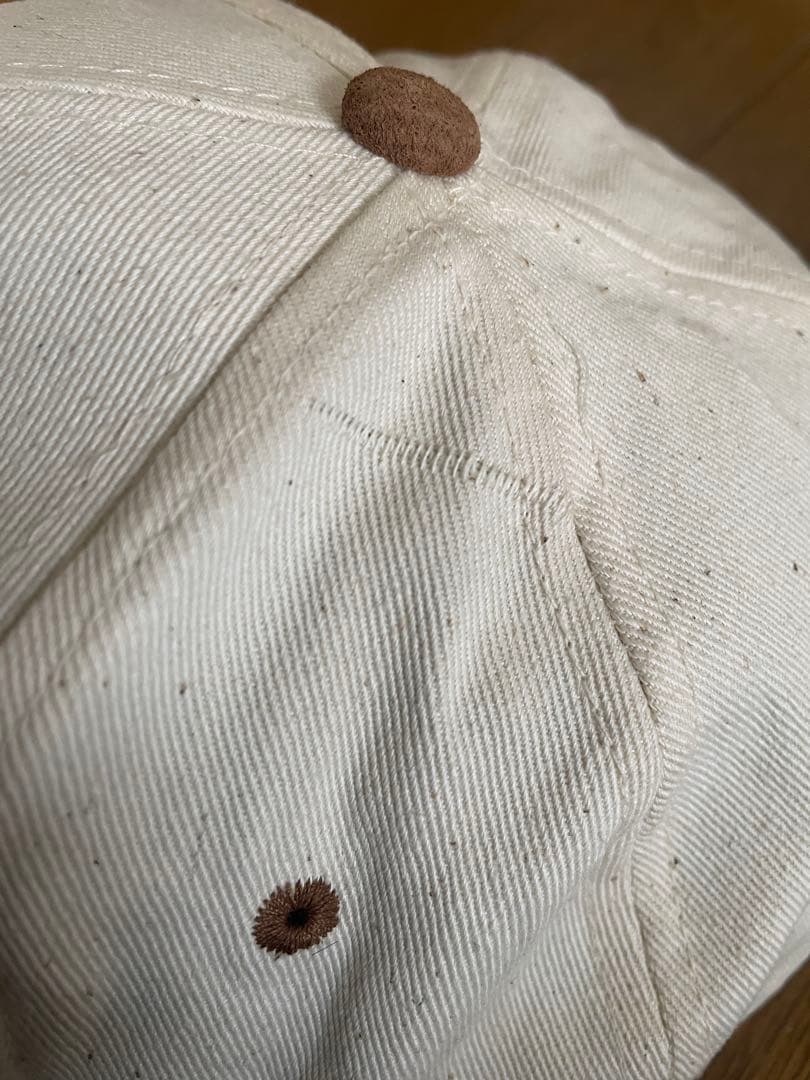 m.stockビンテージ　SONY MUSIC 生成り　キャップ