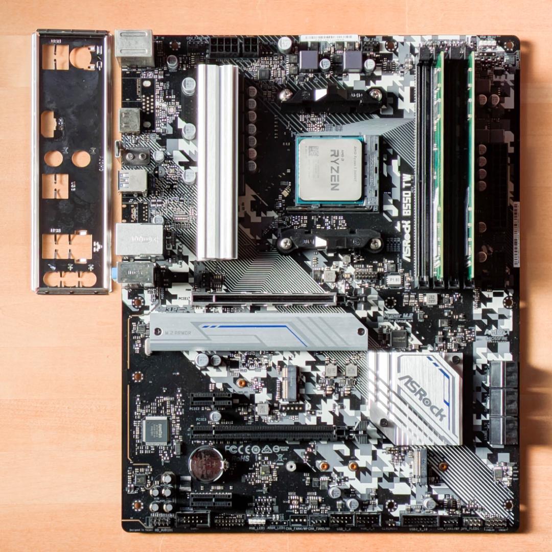 【動作品】5600GT B550 メモリ16GB CPUマザーメモリセット