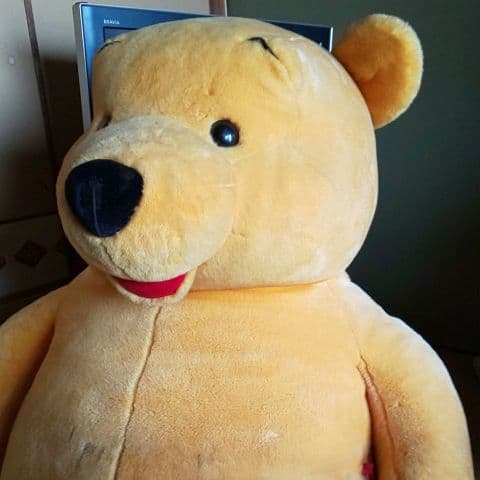 巨大プーさんぬいぐるみ
