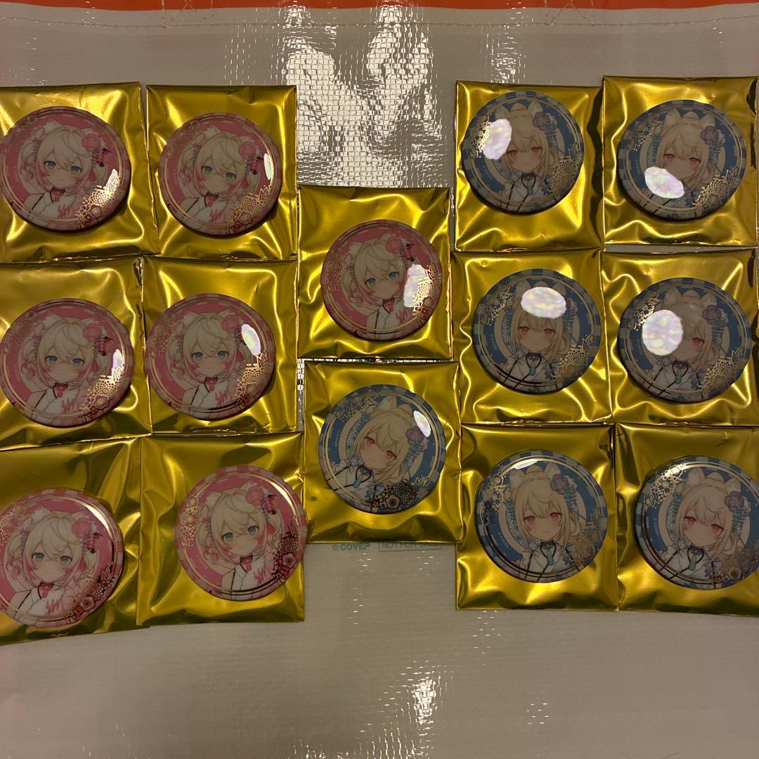 ホロライブ 正月衣装 缶バッジ フワワ モココ フワモコ　7セット　14個