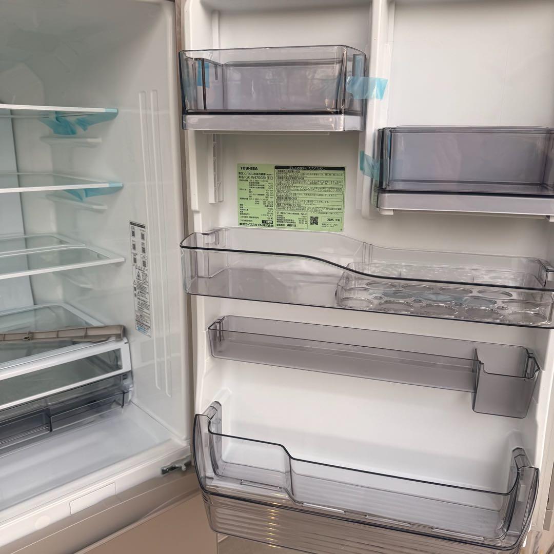● 新品未使用 東芝 冷蔵庫 GR-W470GSK 465L 2025年製