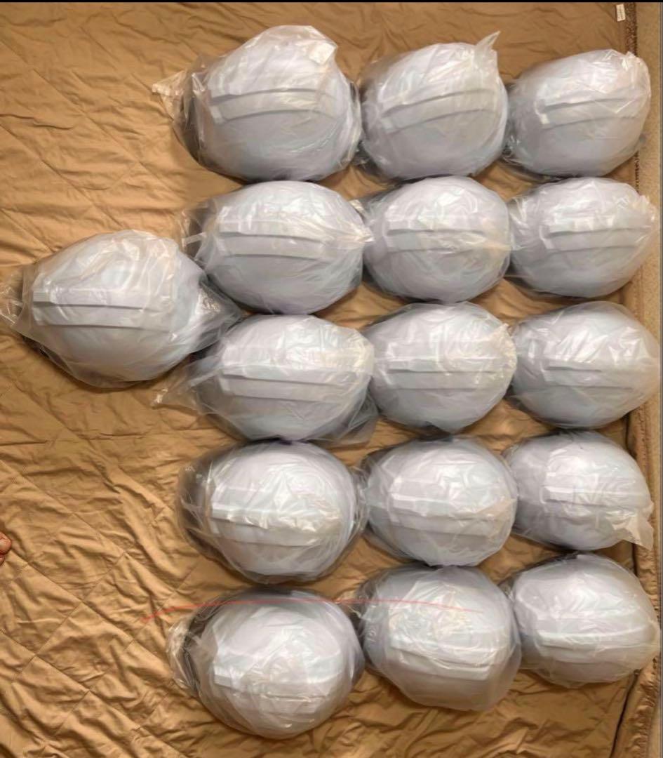 ヘルメット 透明バイザー/ワイドシールド面付き　12個