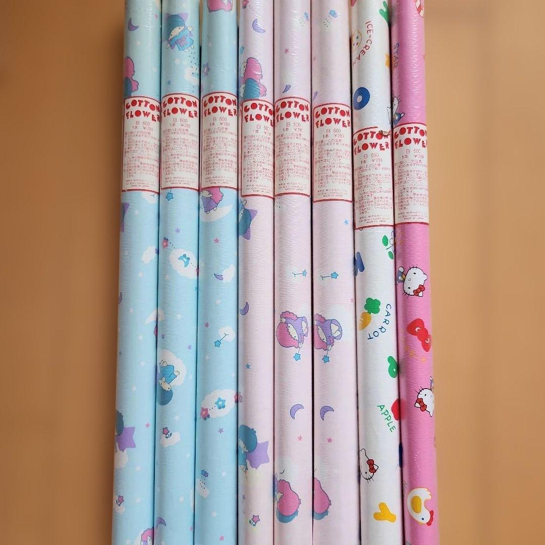 レトロサンリオキャラクター　インテリアシート　COTTON FLOWER