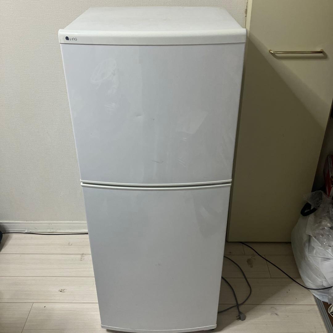 【中古】冷蔵庫　ユーイング　140L 2ドア