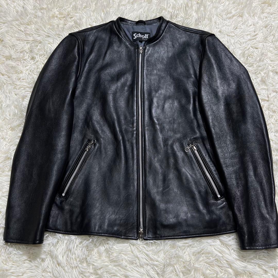 かずSchott レザーライダース　ステューシー　パーカーセット
