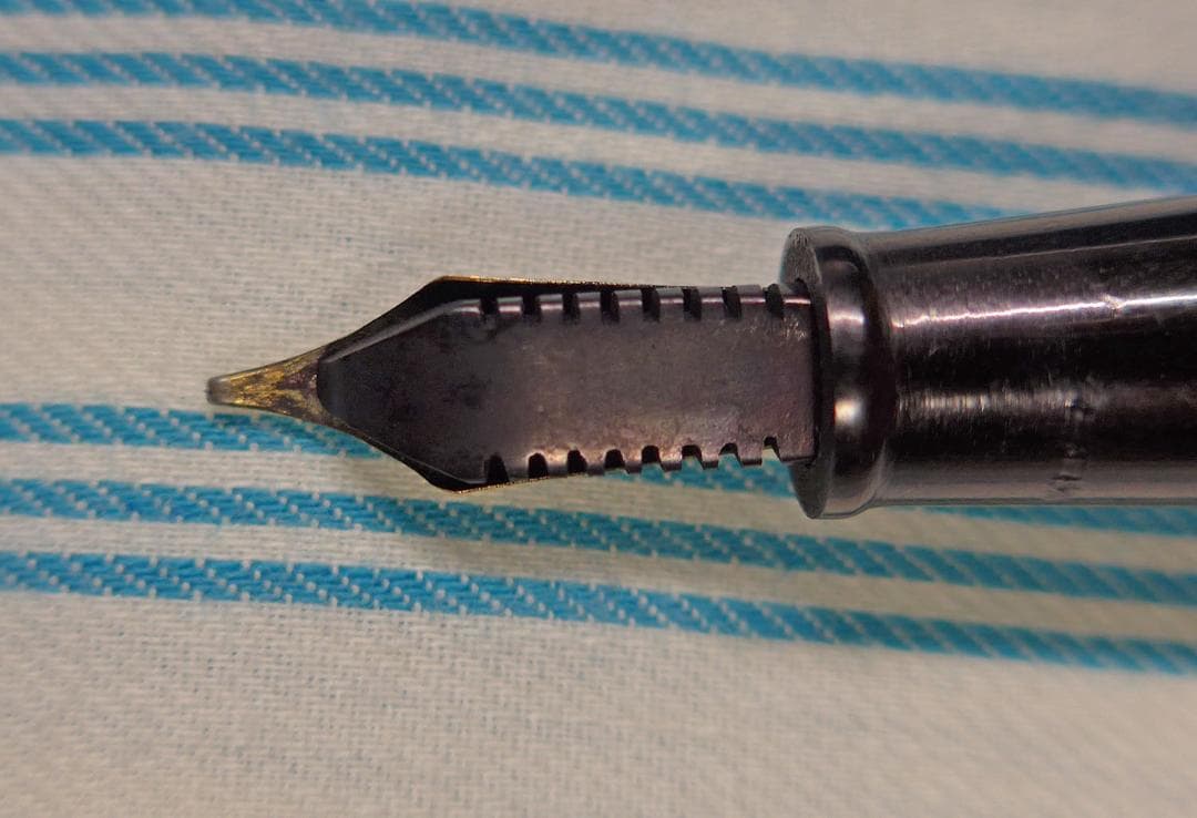 ビンテージ ジュエル スーパー 万年筆 Engalnd ブルー 14K