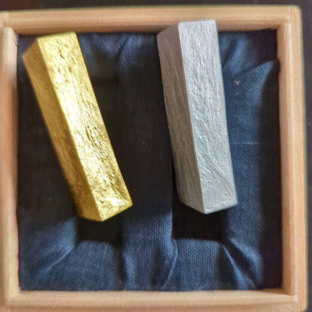 新品未使用『金と銀』の墨　大サイズ