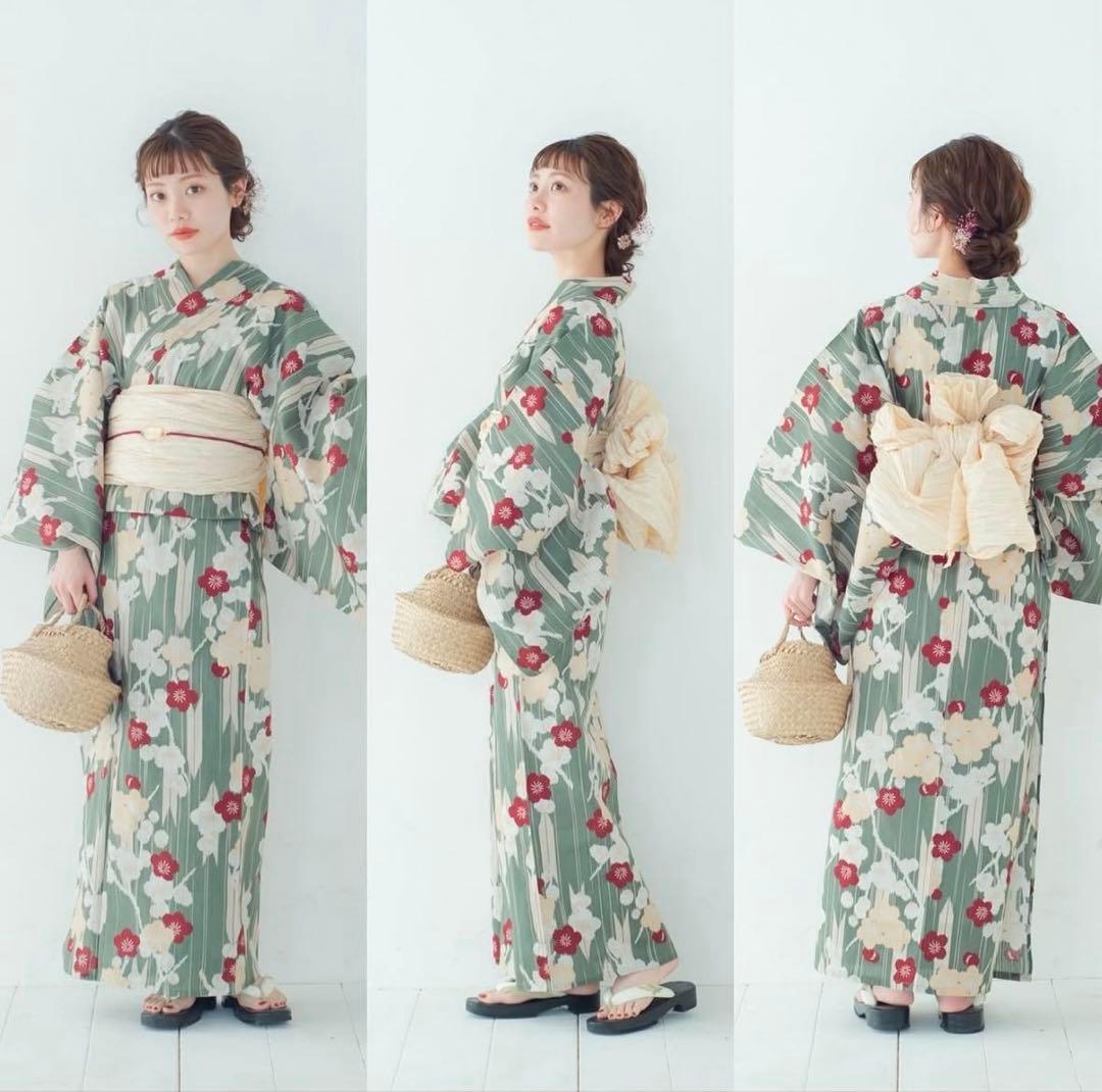 maru × utatane 浴衣セット　矢絣にほぐし