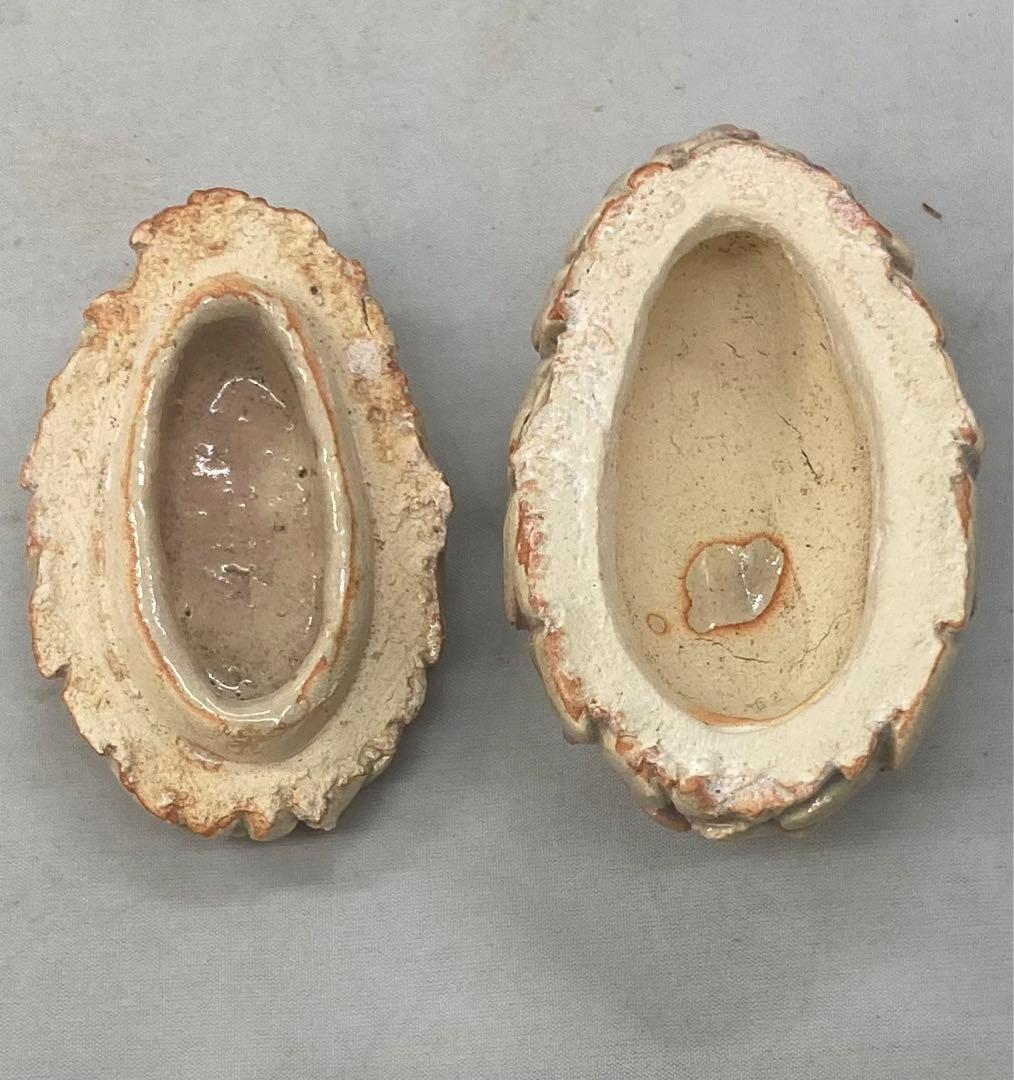 B236b「萩焼松笠香合」第十一世坂高麗左衛門造　共布共箱　韓峯　茶道具