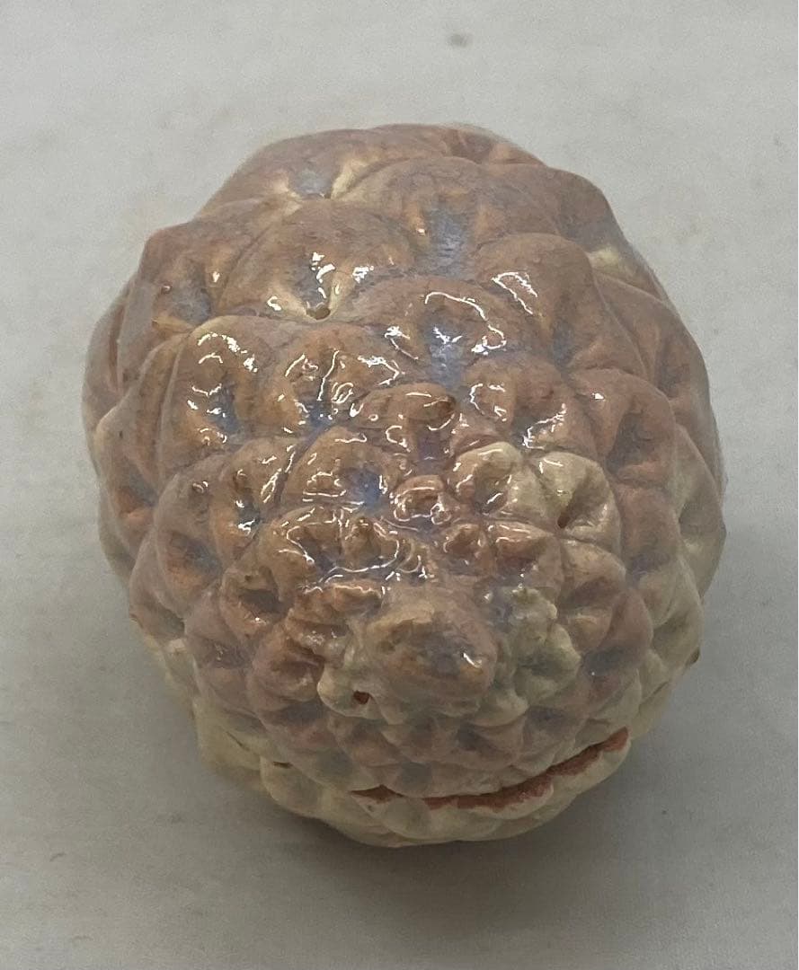 B236b「萩焼松笠香合」第十一世坂高麗左衛門造　共布共箱　韓峯　茶道具